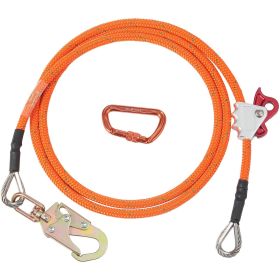 VEVOR 16mm Steel Core Flipline 10ft(3m) Arborist Flipline for Fall Protection