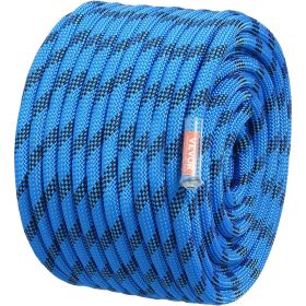 VEVOR 12.7mm Static Climbing Rope 38M(125ft) Outdoor Rock Climbing Rope Blue